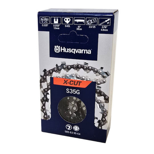 Set Lamă + 2 Lanțuri Husqvarna 325 1.5 64 Cârlige S35g X-force