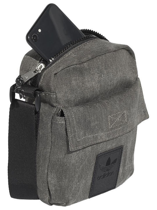 Herren Schulter / Crossbody Tasche Schwarz