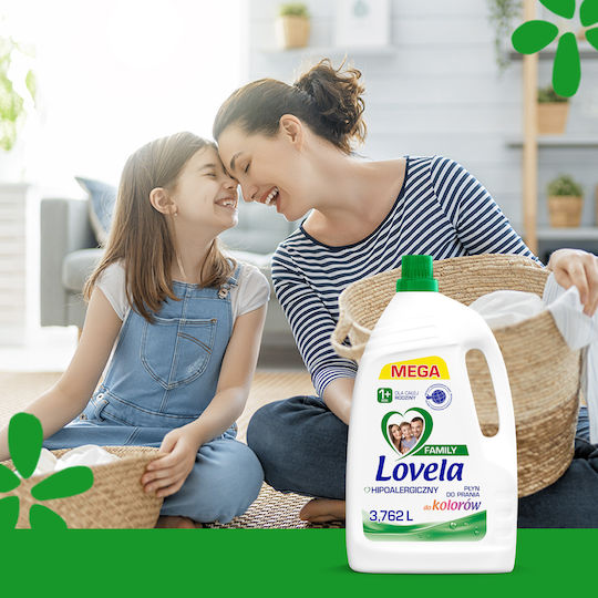 Lovela Family Color Liquid Detergent for Colored & Sensitive Clothes 3.762lt (57 Measures)