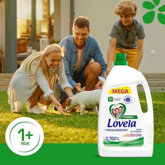 Lovela Family Color Liquid Detergent for Colored & Sensitive Clothes 3.762lt (57 Measures)