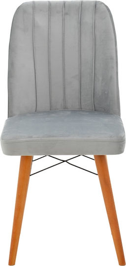 Woodwell Vespera I Текстилна седалка 45x52x95cm Сива