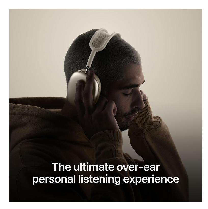 Apple AirPods Max (2024) Ασύρματα / Ενσύρματα Over Ear Ακουστικά με 20 ώρες Λειτουργίας και Quick Charge Midnight
