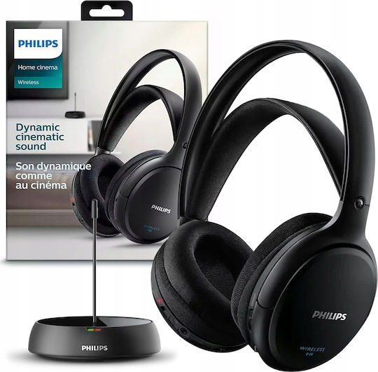 Philips SHC5200 Wireless / Wired On Ear Headphones with 14 Hours Playing Time Black
