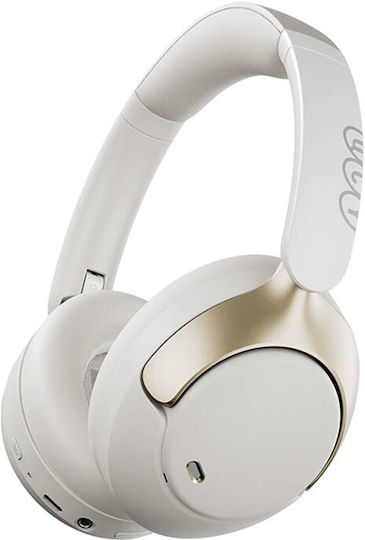 QCY H3 Pro Ασύρματα / Ενσύρματα Over Ear Ακουστικά με 55 ώρες Λειτουργίας Λευκά