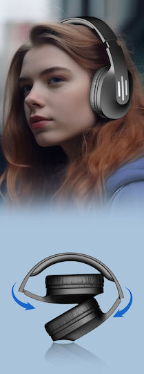 Riversong Rhythm L9 Ασύρματα Bluetooth Over Ear Ακουστικά με 20 ώρες Λειτουργίας Μαύρα