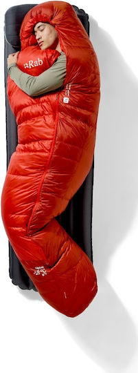 Rab Schlafsack Einzeln Alpine Long Dunkle Horizon/Toskanische Rote