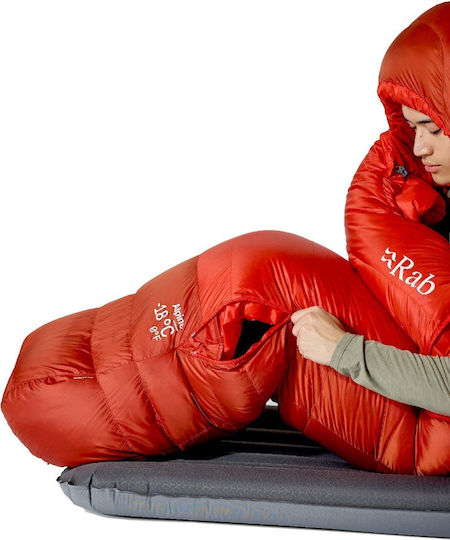 Rab Schlafsack Einzeln Alpine Long Dunkle Horizon/Toskanische Rote