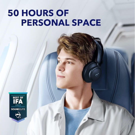 Soundcore by Anker Space Q45 Kabellos / Kabelgebunden Über Ohr Kopfhörer mit 50 Stunden Betriebszeit Blau