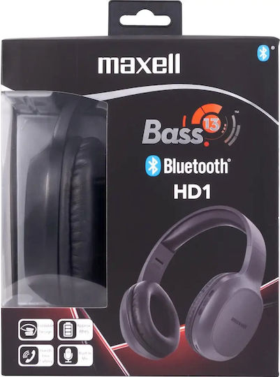 Maxell Spectrum Wireless / Wired On Ear Headphones with 20 hours of Operation Black