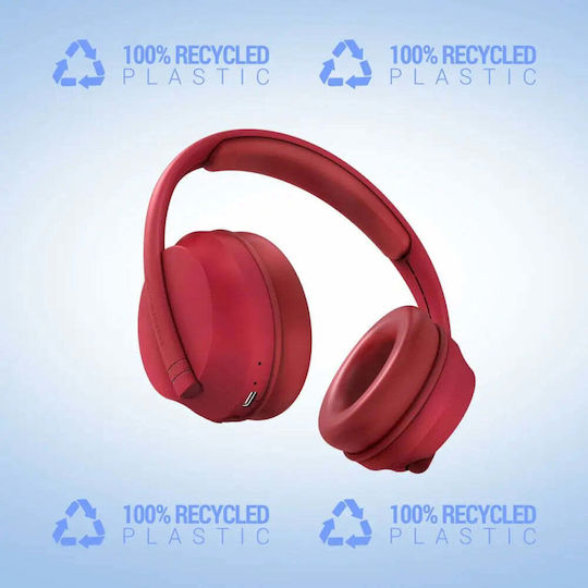 Energy Sistem Kabellose Bluetooth Am Ohr Kopfhörer mit 23 Stunden Betriebszeit Rot