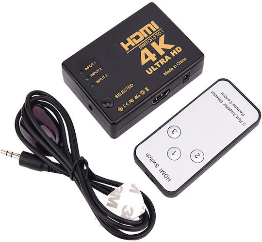 ATC 3in 1out 4K X 2K Remote HDMI Switch 02.001.0083