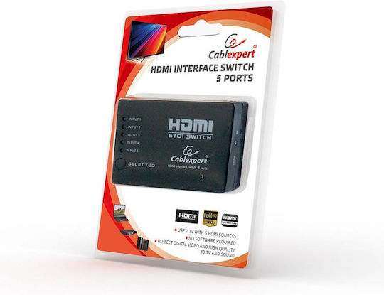 Cablexpert DSW-HDMI-53 Comutator HDMI DSW-HDMI-53