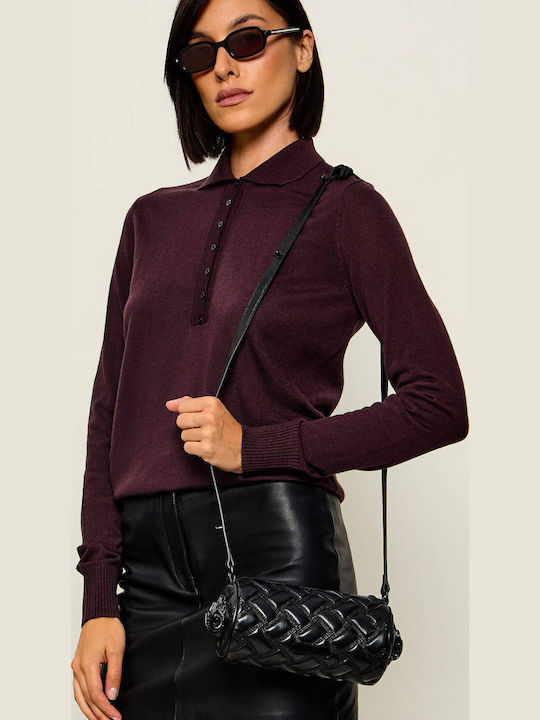 Kensington Leather Women's Barrel Bag Black