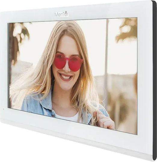 Smart Video Interfon Mentor Svk4102w 4 Fire Wi-Fi Card Pin Tuya App 10 Inch Ips Dvr Fhd 2mp Ip66 Alb