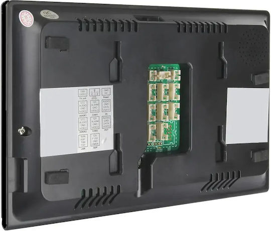 Interfon Video Inteligent Mentor Svk473b 4 Fire Wi-Fi Card Pin Aplicația Tuya 7 Inch Ips Dvr Ahd 2mp Ik07 Negru