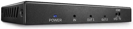 Lindy 2 Port 18G HDMI Splitter 38235