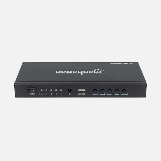 Manhattan 207881 FHD Multiviewer 4 είσοδοι/1 έξοδος HDMI Switch
