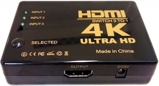 Anga PS-M301-4K 3x1 4K Comutator HDMI 371-127