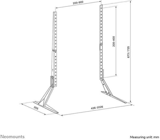 Neomounts Ds45-430bl19 Aufstellung Für Tv Schwarz