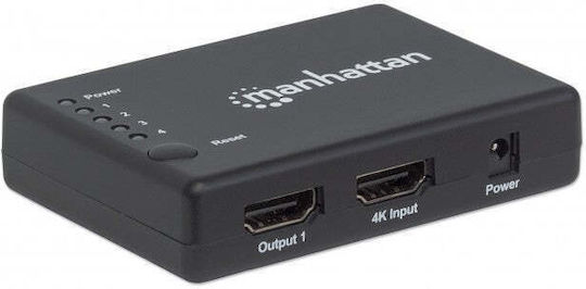Manhattan 207706 UHD 1 είσοδος/4 έξοδοι HDMI Splitter