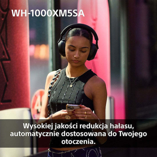 Sony WH-1000XM5 Wireless / Wired Over Ear Headphones with 30 hours of Operation Black