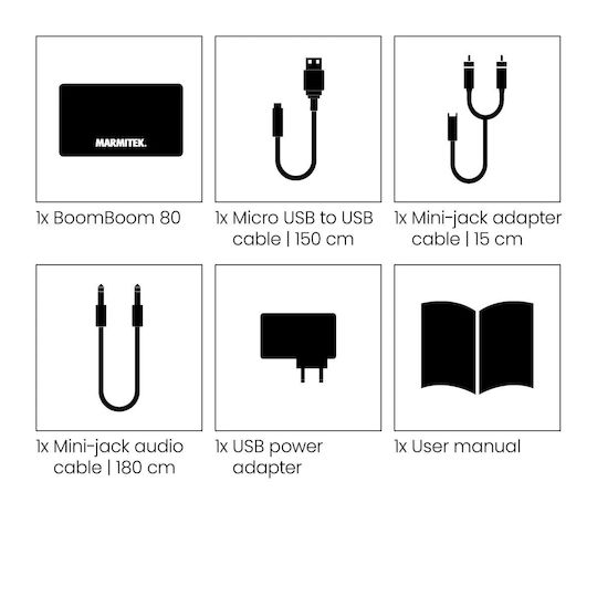 Marmitek Boomboom 80 Bluetooth Receiver Transmitter with 3.5mm Jack Output and NFC