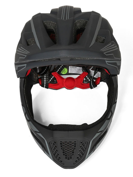 Wozinsky Kinderfahrrad- / Rollerhelm Vollgesicht für Stadtfahrrad Grau