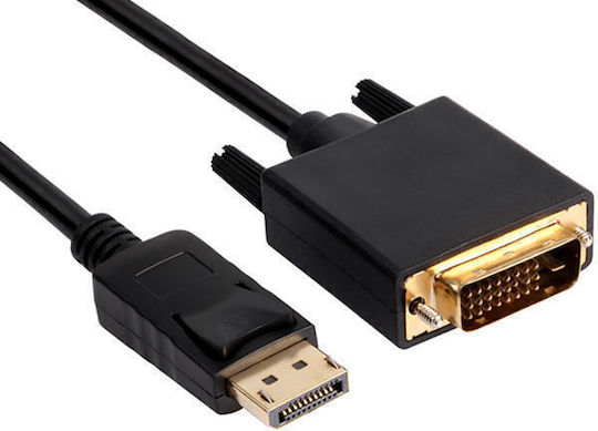 VCOM Cg606 DVI Cables From DisplayPort Male To DVI-D Male 24+1 M 1.8 M Black