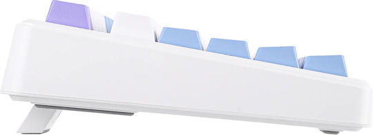 Aula F75 Max Wireless Gaming Keyboard 75% with RGB Lighting (English US) White/Blue/Purple