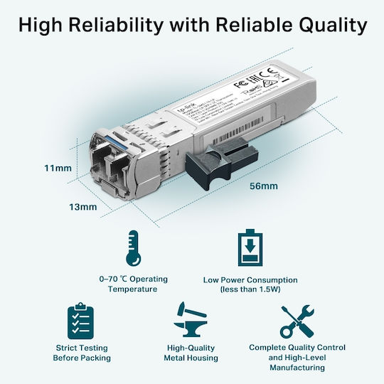 TP-LINK Transceiver TL-SM5110-LR SFP 10Gbps SMF 1 Stück