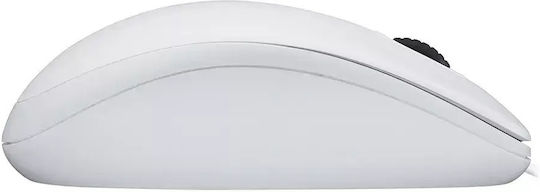 Logitech B100 С кабел Мишка Бял