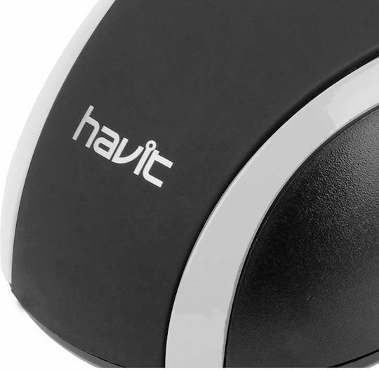 Havit MS753 Ενσύρματο Ποντίκι Μαύρο/Γκρι