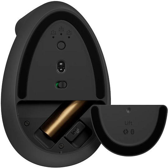 Logitech Lift Wireless Ergonomic Vertical Mouse for Left-handed Black