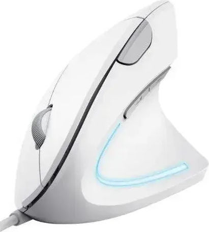 Trust Verto Ergonomic Wired Vertical Mouse White