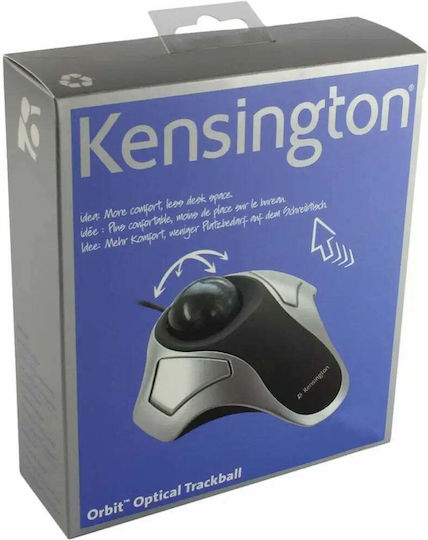 Kensington Orbit Optical Trackball Ενσύρματο Ποντίκι Ασημί