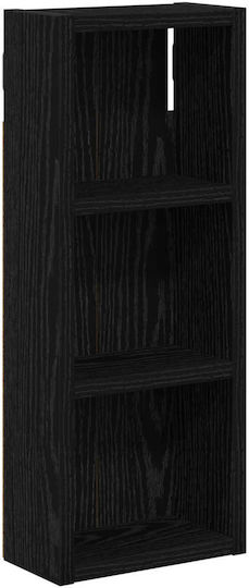vidaXL Oglindă de Baie cu Raft și Dulap 20x10cm Negru