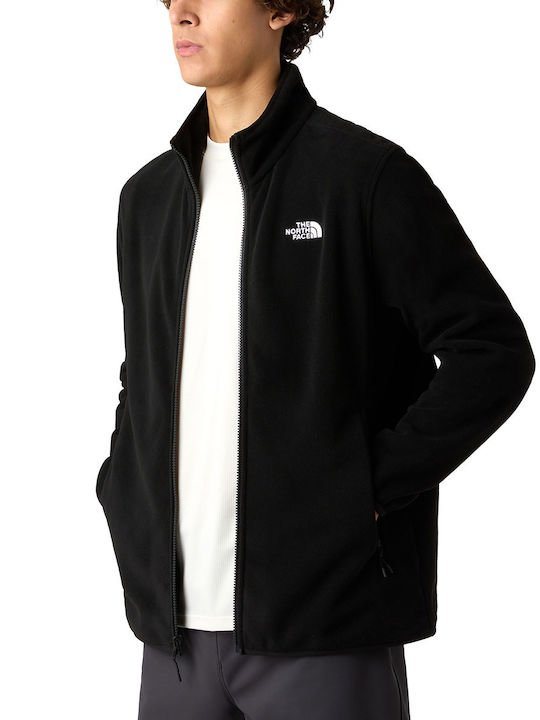 Glacier Ανδρική Ζακέτα Fleece Μαύρη