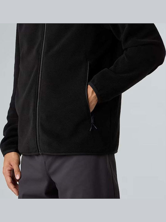 Glacier Ανδρική Ζακέτα Fleece Μαύρη