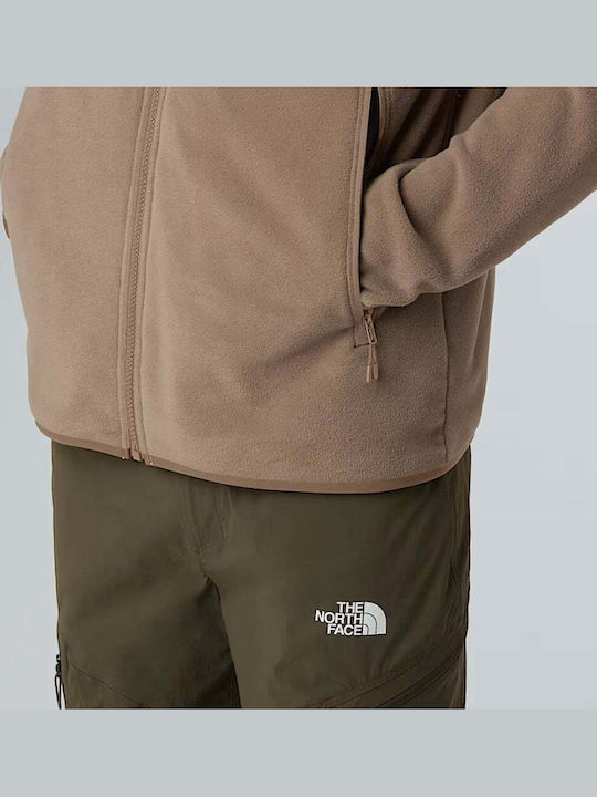 Glacier Men's Fleece Cardigan Mocha Brown