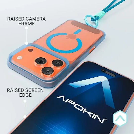 Apokin Back Cover Σιλικόνης με Λουράκι Διάφανο (iPhone 16)