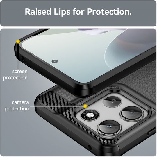 Techsuit Bumper Silicone / Plastic Black (Motorola Moto G56)
