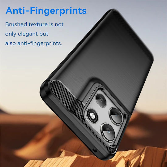 Techsuit Bumper Silicone / Plastic Black (Motorola Moto G56)