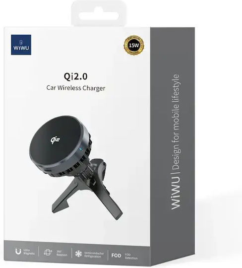 Wiwu Βάση Κινητού Αυτοκινήτου με Μαγνήτη MagSafe Μαύρη