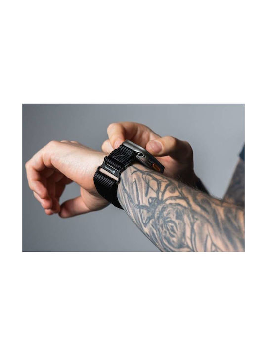 Forcell F-design Каишка Текстил Черен (Apple Watch 42/44/45/49 мм)