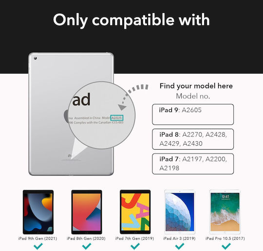 ESR Easy Installation Ματ Screen Protector (iPad 10.2 2019/2020/2021, Apple)