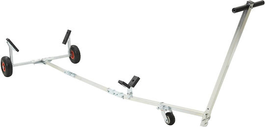 Vidaxl Adjustable Boat Trailer Pneumatic Tires Silver