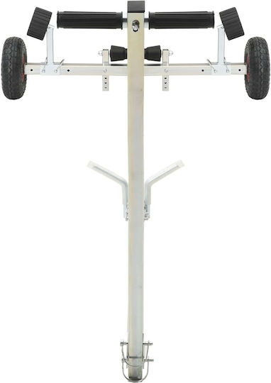 Vidaxl Adjustable Boat Trailer Pneumatic Tires Silver