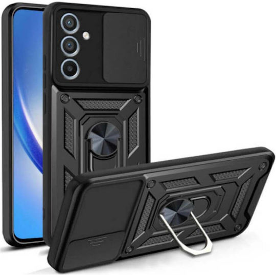 Defender Задна корица Пластмаса / Силикон Черен (Redmi 15)