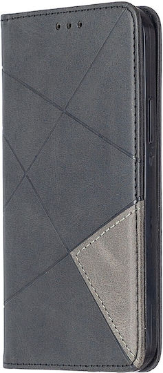 Smart Book Δερματίνης / Σιλικόνης Μαύρο (iPhone 12 / 12 Pro)