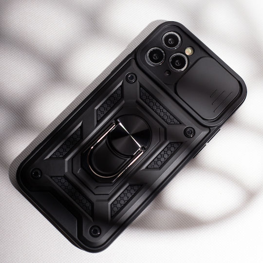 Defender Задна корица Пластмаса / Силикон Черен (Redmi 15)